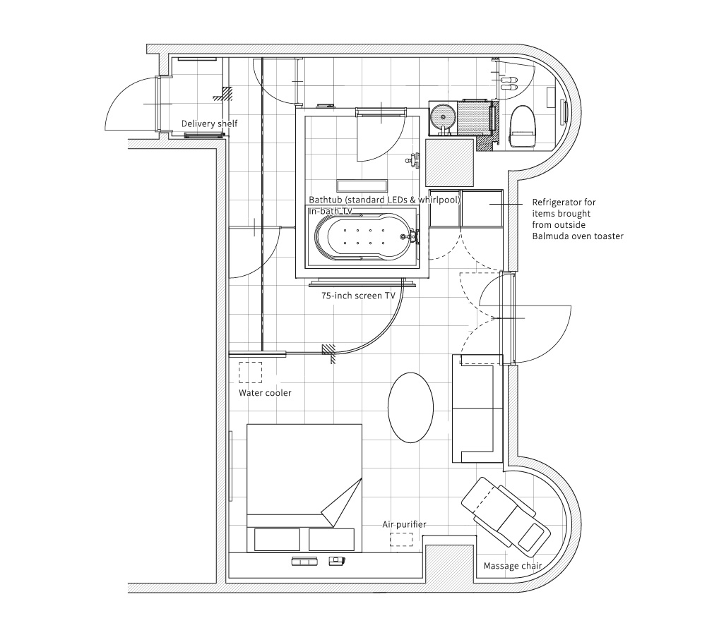 room No.406間取り