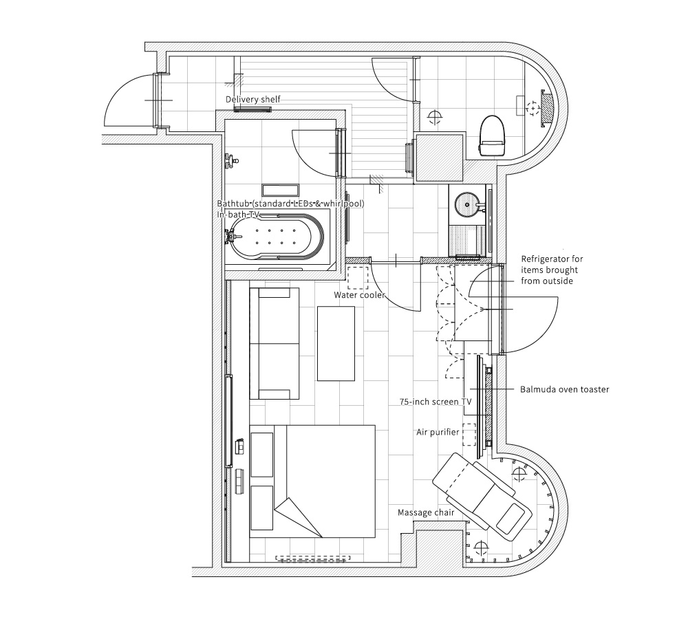 room No.606間取り